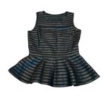 Parker 3/$15  leather peplum tank Photo 1