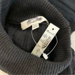 Madewell NWT  Mockneck Crop Sweater True Black Photo 3