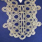 Charter Club Womens Ottoman Sheath Dress Pullover Knit Blue Gold Petite Large Photo 4