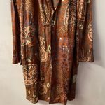 Free People  Boho Rust Multicolor “Eye of the Tiger” Duster Jacket Size XS NWT Photo 8