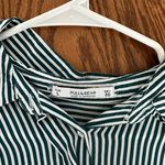 Pull & Bear Striped Button-Up Blouse Photo 1