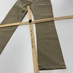 AG Adriano Goldschmied Adriano Goldschmied Jeans Womens 27 Green Tan Mari Crop High Rise Slim Straight Photo 7
