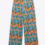 ZARA  Flare Wide Leg Trouser Pants Multi Color Size S NEW Photo 8