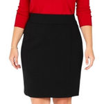 Worthington  Pencil Straight Skirt Classic Black Stretch Women’s Plus Size 16 Photo 0