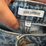 Good American  Ripped Blue Jean Shorts Photo 2