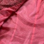 Vintage 90s Allison Taylor Barbie Pink Cheetah Animal Print Silk Jacket Size L Photo 5