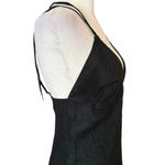 J.Crew  Collection Halter Tie V Neck Sheath Midi Dress Womens Size 4 Black NWT Photo 6