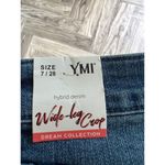 Ymi  Jean Womens  Size 7/28 Hybrid Denim Wide Leg Cropped Photo 8