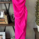 Amanda Uprichard  Jasalina Maxi Dress Hot Pink Womens Size Large Photo 4