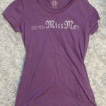 Miss Me Purple Short Sleeve Tee Photo 0