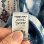 John Mark  Women's Embroidered V-Neck Tunic Top Blue Tie Dye Size L Photo 9