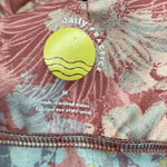 Anthropologie  Daily Practice Pink Scalloped Floral Print Athletic Sports Bra M Photo 6