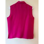 Jones New York  Sleeveless Button Up Collar Shirt 100% Silk Pink Women's Size 10 Photo 1