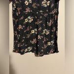 Hiatus NWOT  Black and Pink Floral Polka Dot Button Down Romper size small Photo 7