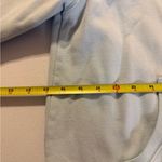 Aeropostale Women’s Hoodie Medium Light Blue Green Soft Hibiscus Pullover Pocket Photo 4