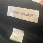 Christopher & Banks FINAL MARKDOWN  black velvet jeans style skirt 10 Photo 4