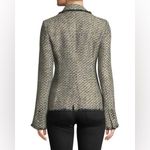 Veronica Beard Metallic Fabian Tweed Blazer Jacket Black Silver Size 4 Photo 8