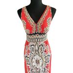 Angie  Boho Maxi Dress Red Multicolor Print Sleeveless Size Medium Photo 1