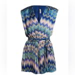 Ramy Brook  Goldie Chevron Sleeveless Romper Photo 1