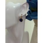 Charter Club  Gold and Blue Earrings NWT .075" Photo 2