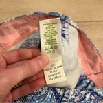 Lilly Pulitzer  Originals Cotton Blend Blue White Seashell Chino Short Size 0 Photo 3