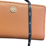 Anne Klein Bifold Wallet Card Holders Gold Lion Logo Pebble Vegan Leather Photo 3