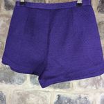 five Plus Shorts Purple Tweed Woman's Size Asian small Lined Bright Pockets Purple Photo 3