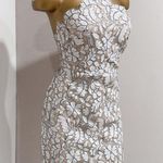 Lulus Lulu’s Delicate Darling Beige and Ivory Lace Bodycon Mini Cocktail Dress Size S Photo 5