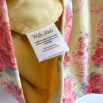 With Jean | Chloe Strapless Floral Corset Mini Dress in Prudence Yellow Size Med Photo 9