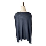 Puella Anthropologie Sweater Medium Black Knit Long Sleeve Asymmetric Outdoor Black Photo 1
