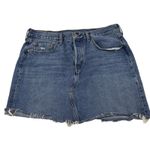 Levi's  Premium Denim Mini Skirt High Rise Deconstructed Women Size 33" Cotton Photo 1
