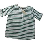 Jones New York stripped short sleeve tee size 1X Photo 2