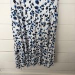 Elizabeth and James Women’s small White Blue Floral Maxi Dress Photo 5