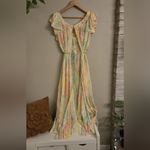 Gorgeous VINTAGE Marshall Fields‎ Dress / Robe Yellow Size M Photo 1
