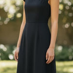 ZARA  Milk Maid Dress Black Linen Blend Size XL Photo 0