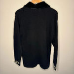 Storybook Knits Acorn Fruits Theme Cardigan Sweater Cotton Ramie Button L Black Size L Photo 6