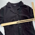 Pleione  Top Womens Small Black Button Down Smocked‎ Anthropologie Photo 4