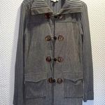 Denim & Co  Sweater Corduroy Jacket Long Sleeve Size XS Gray Button Up. Photo 0