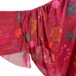 Free People Wild Flower Honey Blouse in Berry Combo Size XS Fall Floral Ruffle Photo 9