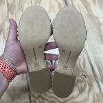 INC women's Size 7M snake skin print Sandal back zip block heel Ankle Strap Photo 5