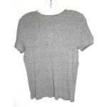 Gap Gray Ribbed V-Neck Short-Sleeve Shirt 100% Cotton Casual Fitted Size M 86f Photo 1