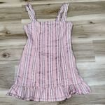 Alexis  Brandy Dress In Rose Mini Stripes Linen Blend Women’s Large Photo 1