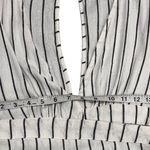 Billabong Robe Life White and Black Plunge Neck Striped Dress small Photo 5