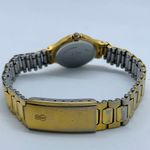 Bill Blass  23mm Quartz analog Womens gold tone black dial up to 7.5” runs Photo 3