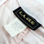 Vintage 90’s Strapless Satin Corset Mini Dress with Lace Ruffle Skirt | Size XS Pink Photo 9