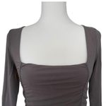 Aritzia Wilfred by Square Neck Ruched Long Sleeve Top — Medium Photo 2