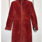 NWT Leathervilla Vintage Suede Burgundy Coat Outdoor VTG Gorpcore Womens Size S Red Photo 0