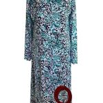 Allison Brittney Allison britney Womens Dress Sz Large Coastal Artsy Nautical Beach Modern Casual Photo 8