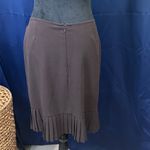 Courtenay Dark Brown Pencil Skirt with Pleated Detail Size 6 Photo 2