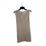 Sanctuary  Cream Crochet Knit Sleeveless Mini Dress Size L Photo 9